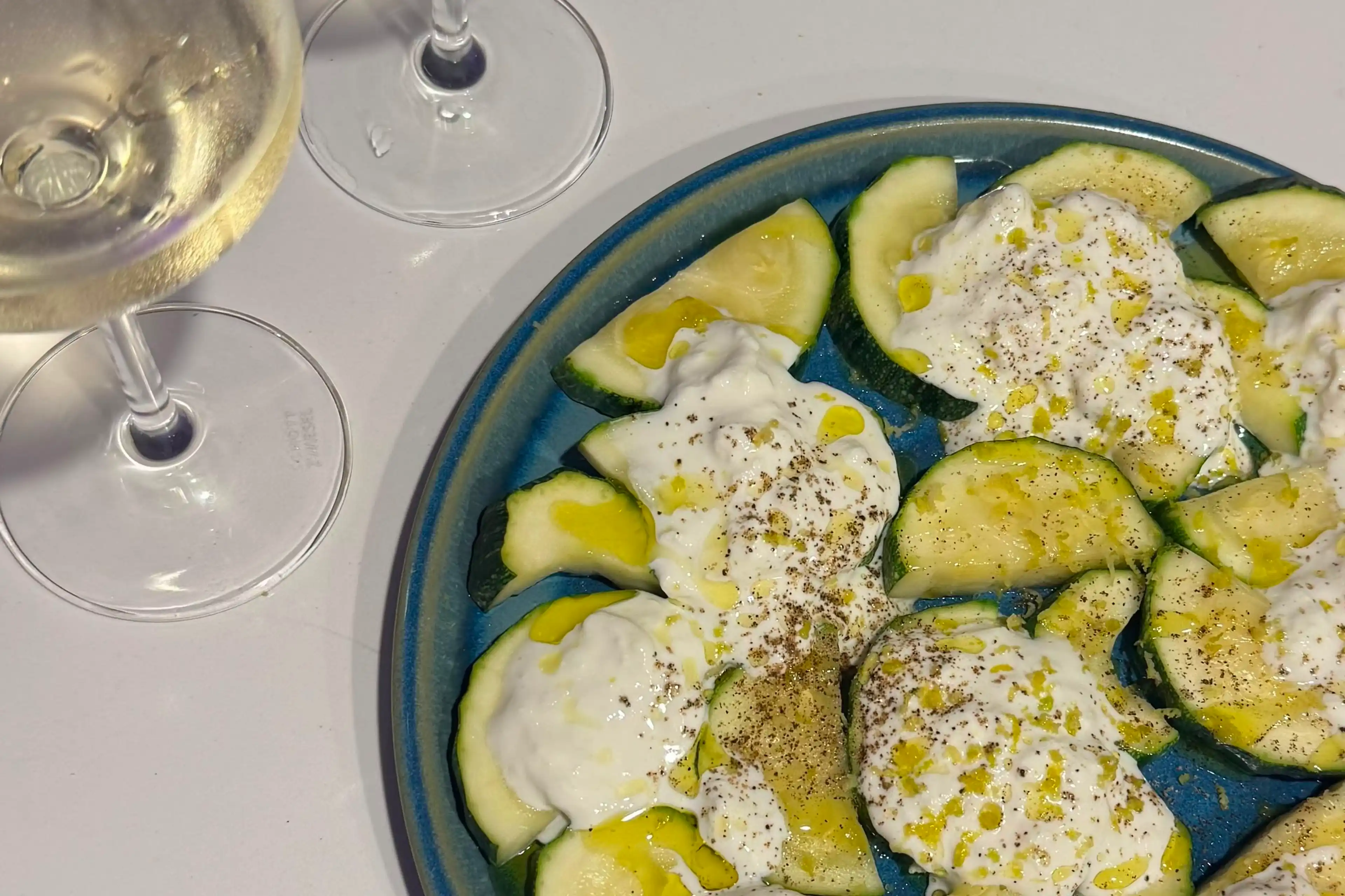 Summer Zucchini Salad with Stracciatella