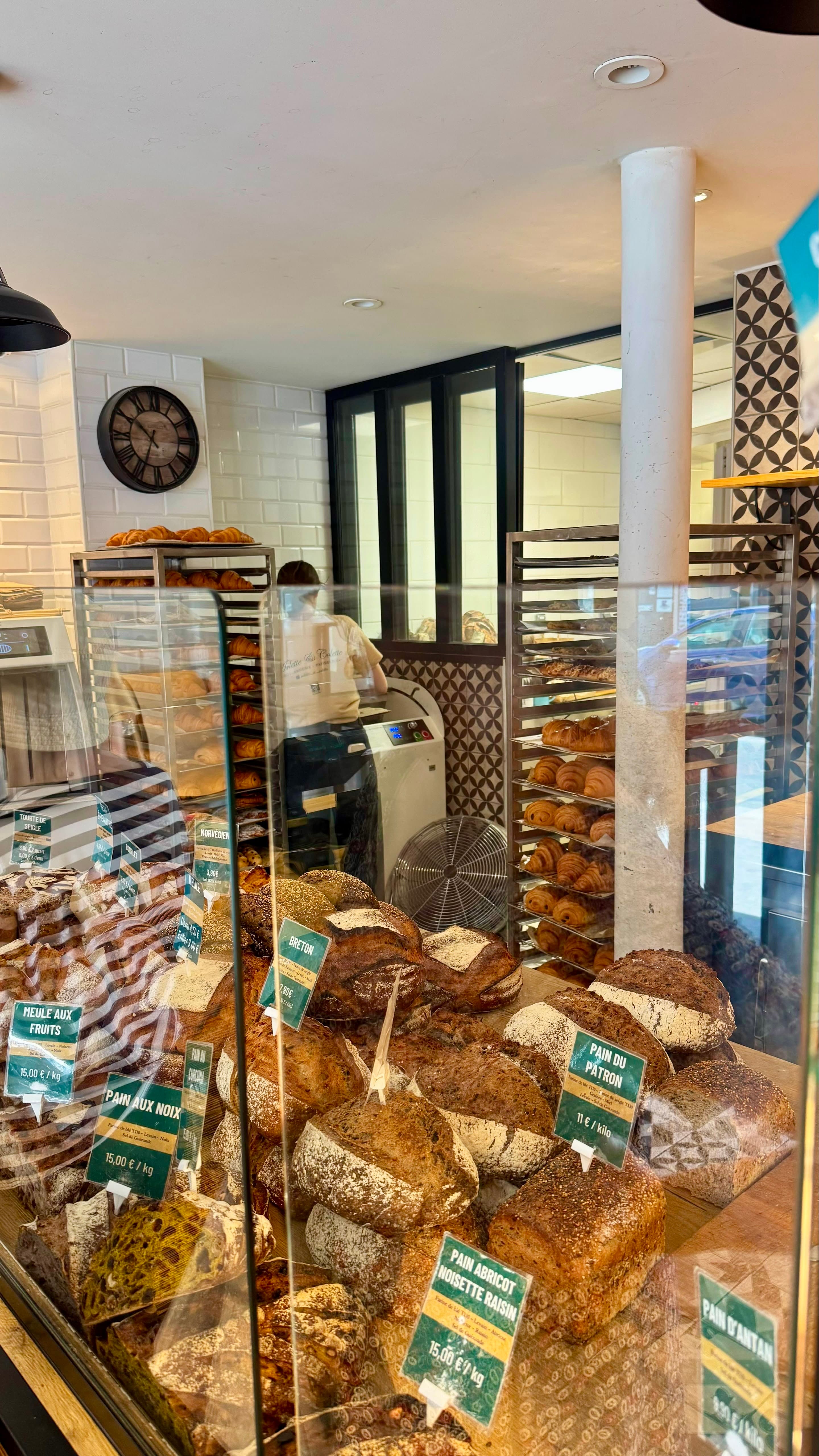 The fresh breads you can find at Arlette et Colette.