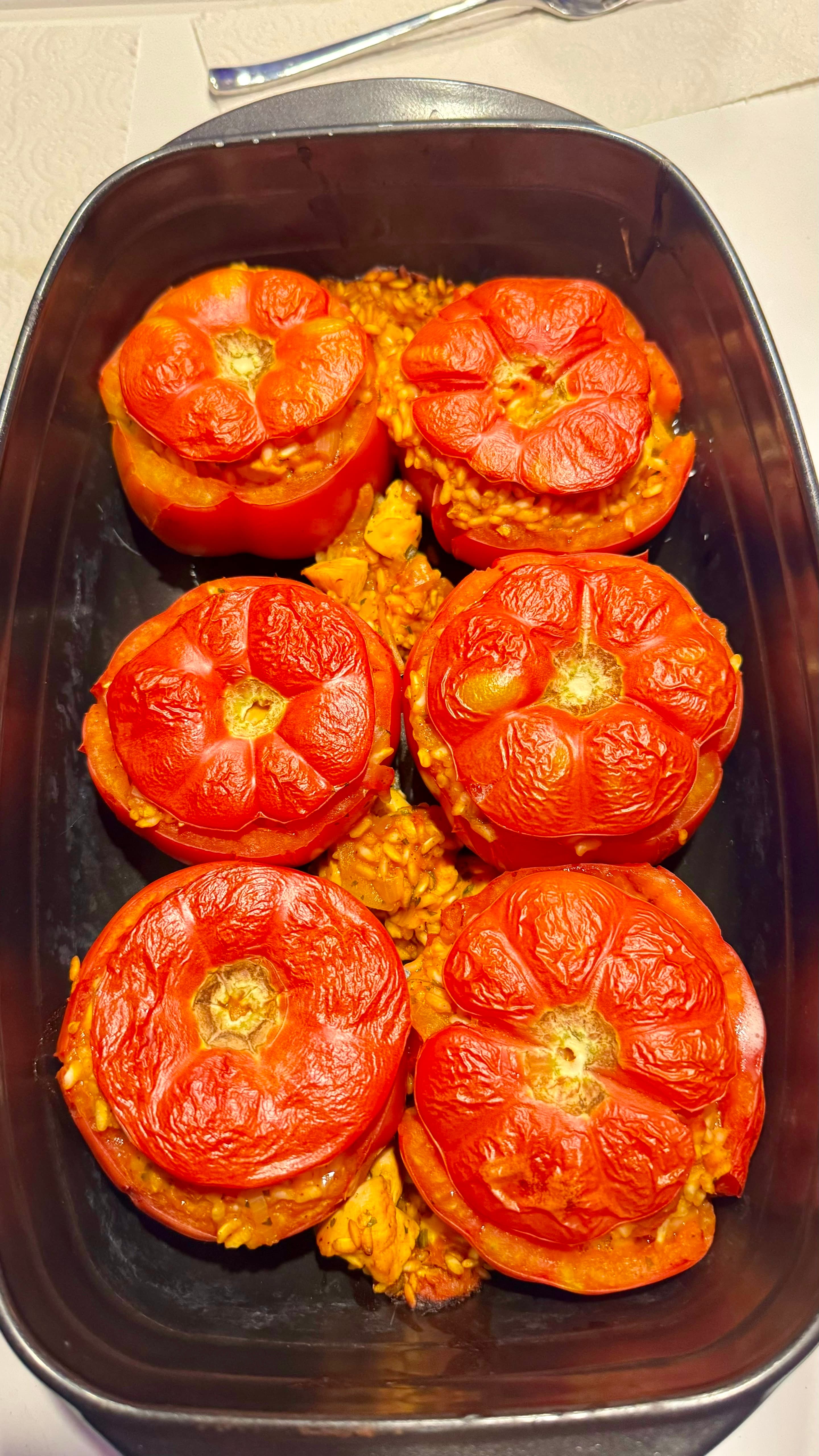 Stuffed Tomatoes with Chicken