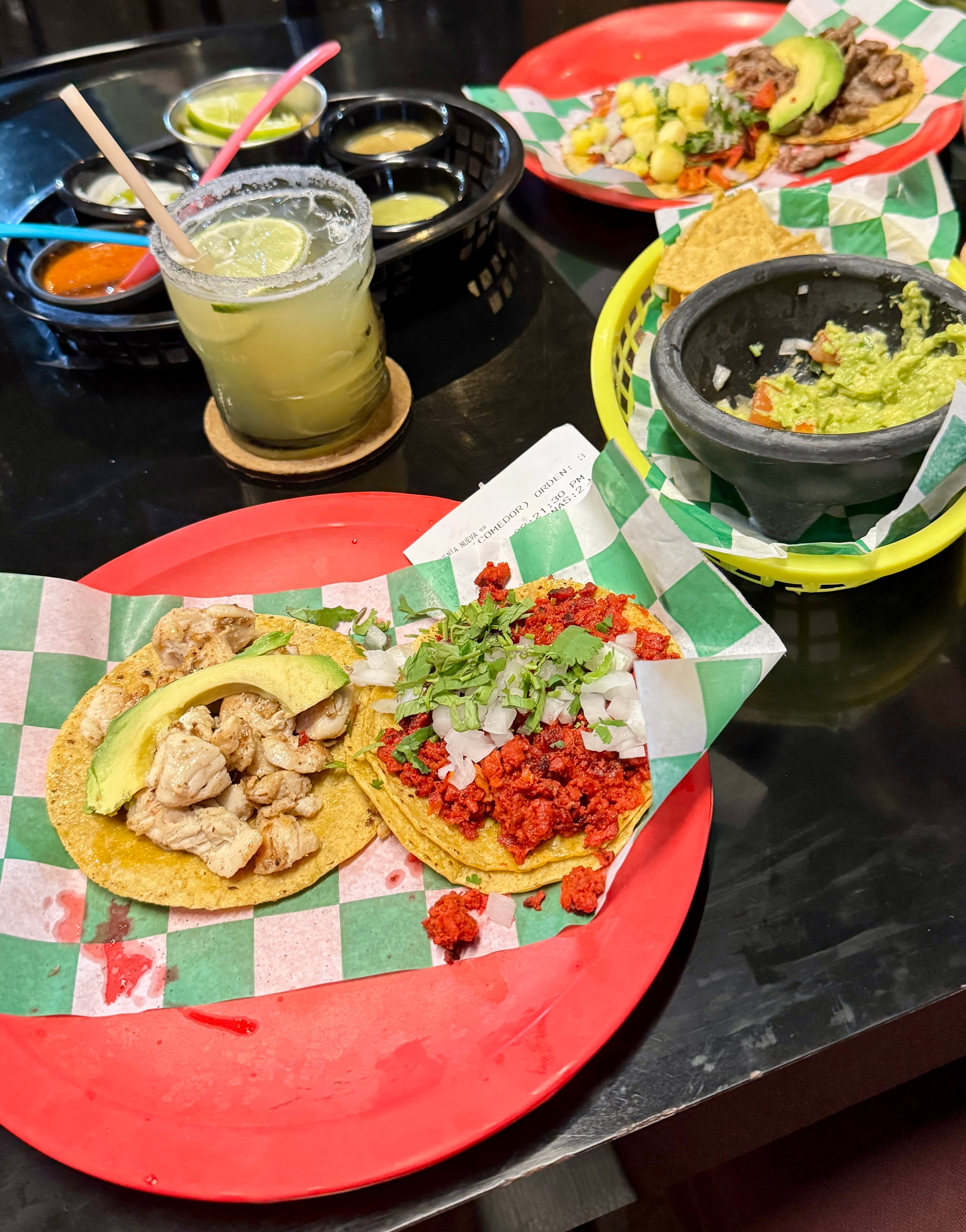 The tacos and margaritas at Taquería Coapeñitos.